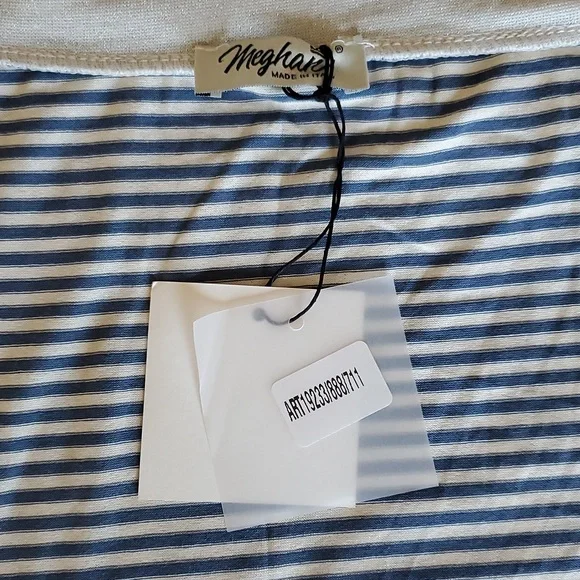 Meghan blue and white stripped long sleeve shirt - Picture 7 of 7